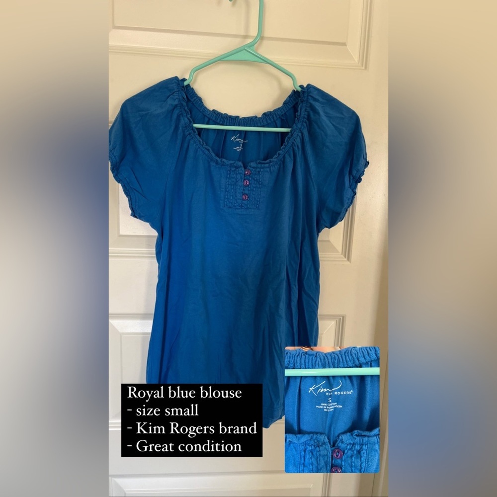 Blue Kim Rogers blouse
